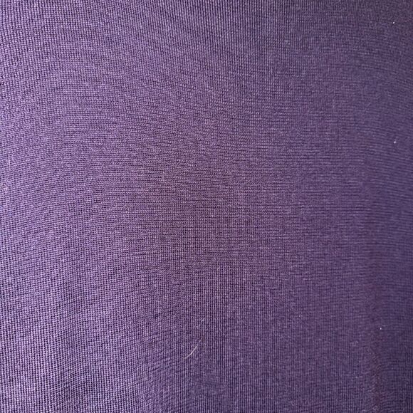 Vintage Talbots Size Medium Eggplant Purple Merino Wool  Maxi Dress - Picture 10 of 12